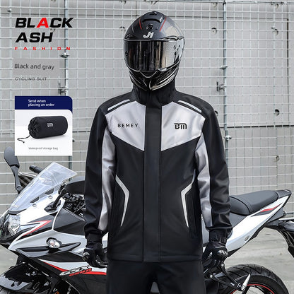 BMEI Motorcycle Raincoat Cycling Clothes Suit Rain-Proof Special Adult Rain-Proof Split Men's Take-out Rider