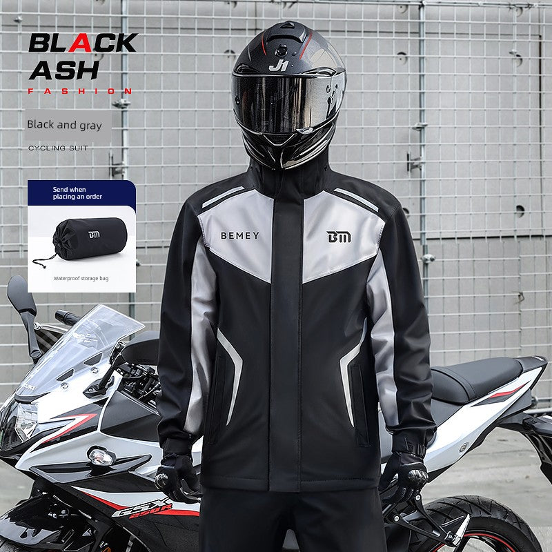 BMEI Motorcycle Raincoat Cycling Clothes Suit Rain-Proof Special Adult Rain-Proof Split Men's Take-out Rider