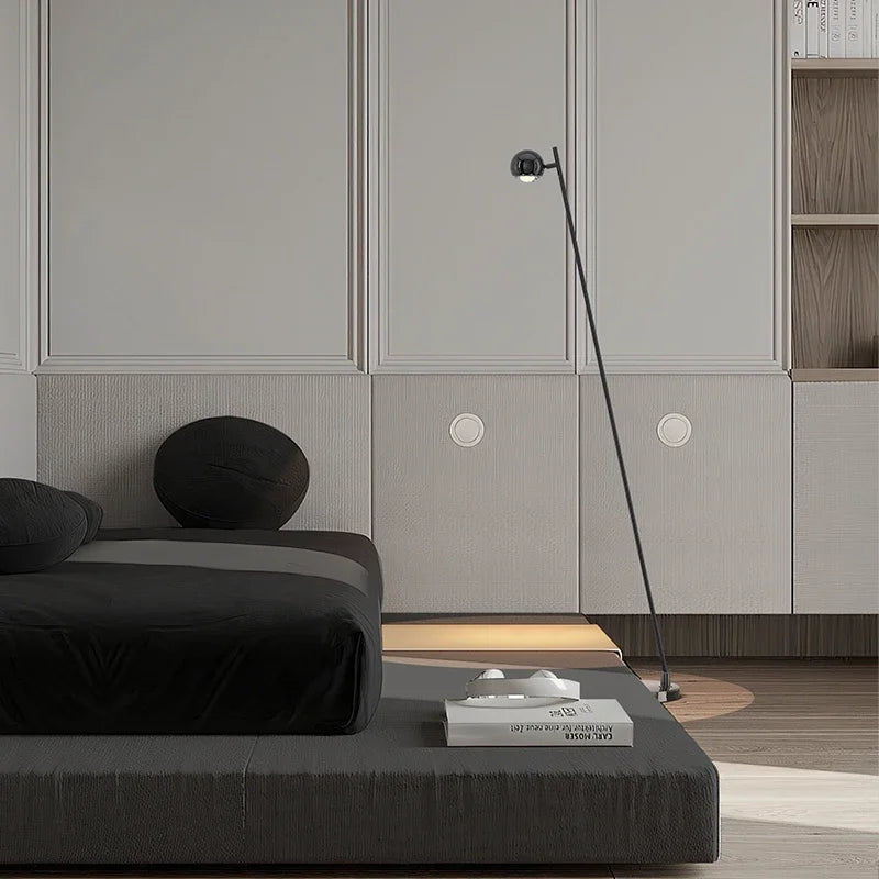 Hot Selling Wind Living Room Sofa Next To The Floor Light Modern Simple Sense Can Rotate The Hand Sensing Bedroom Floor Lamp - Kimlud