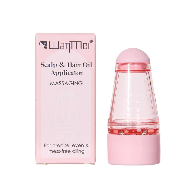 1/2pcs Hair Dye Tool Set Pink 6.09oz Hair Oil Applicator Bottle and1ml Dil Hair Growth Solid Hair Comb Salon...