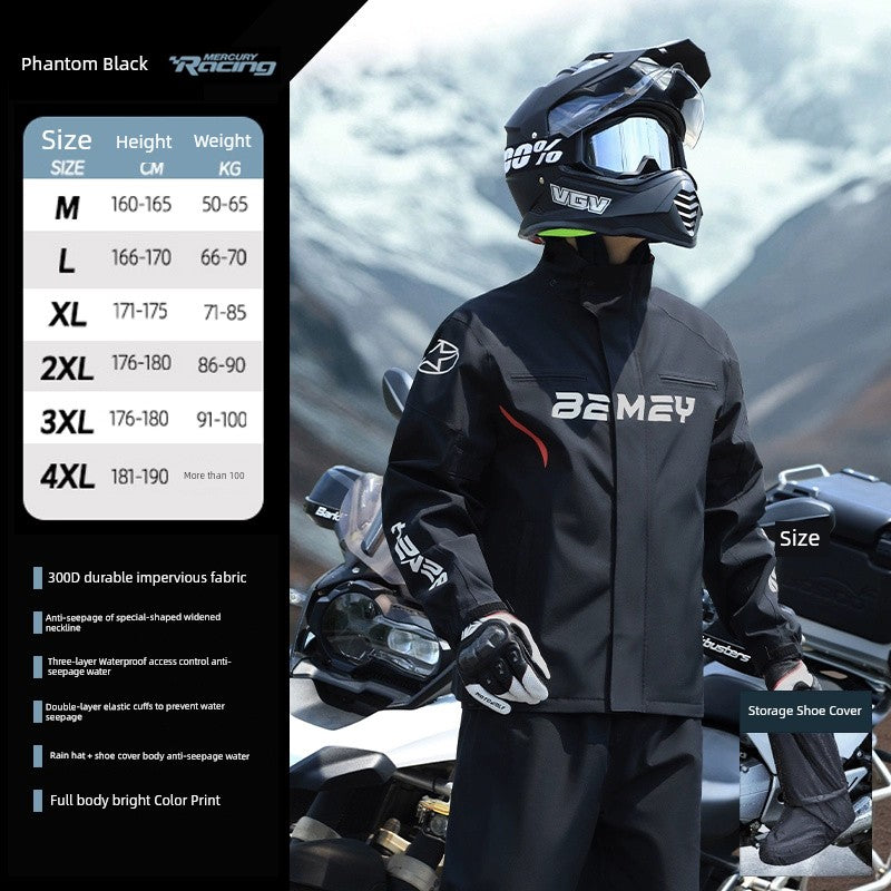 BMEI Motorcycle Raincoat Cycling Clothes Suit Rain-Proof Special Adult Rain-Proof Split Men's Take-out Rider
