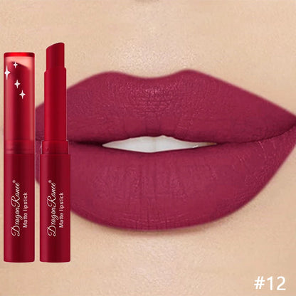 Nude Matte Lipstick Waterproof Nude Pink Lip Sticks Not Fading Sexy Red Velvet Lipsticks for Women Make Up Lasting Lip...
