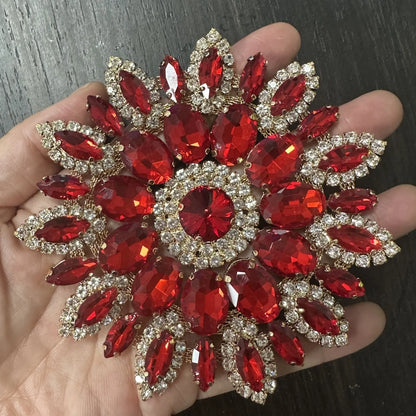 1PCS rhinestone round crystal jewelry wedding appliques for dresses | Kimlud Budget Friendly Dress