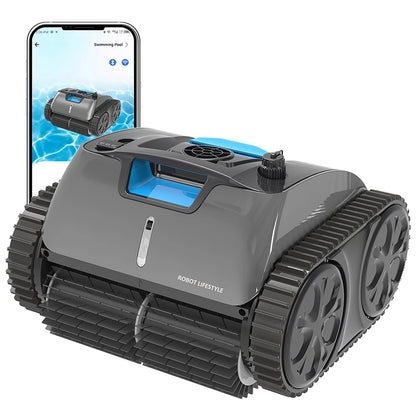 Robot Vacuum Cleaner for Pool C1PRO Rechargeable Wireless Swimming Pools Cleaner Automatic Walls and Background Cleaning 150Mins