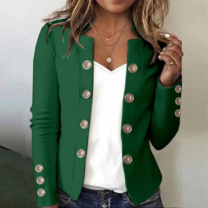 Women's Blazers Long Sleeve Suit Tops Fashion Slim Button Casual Office Coat Female Double Button Jackets For Women Tops