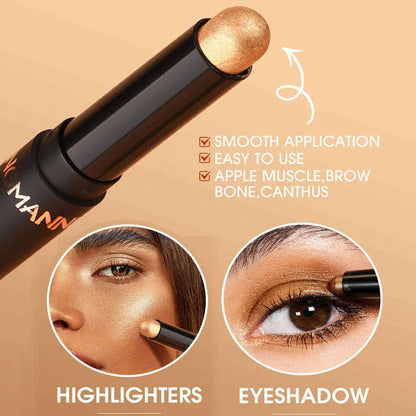 Smoky Dark Blue Eyeshadow Pencil Stick Waterproof Pearlescent 16 Colors Metallic Glitter Eye Shadow Highlighter Pen Makeup Tool