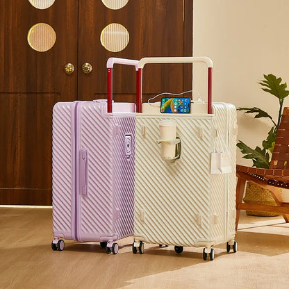 20/24/28/32 inch Wide Handle Travel Suitcase Carry-on Luggage Multifunctional Password Trolley Case With Wheels Rolling luggage