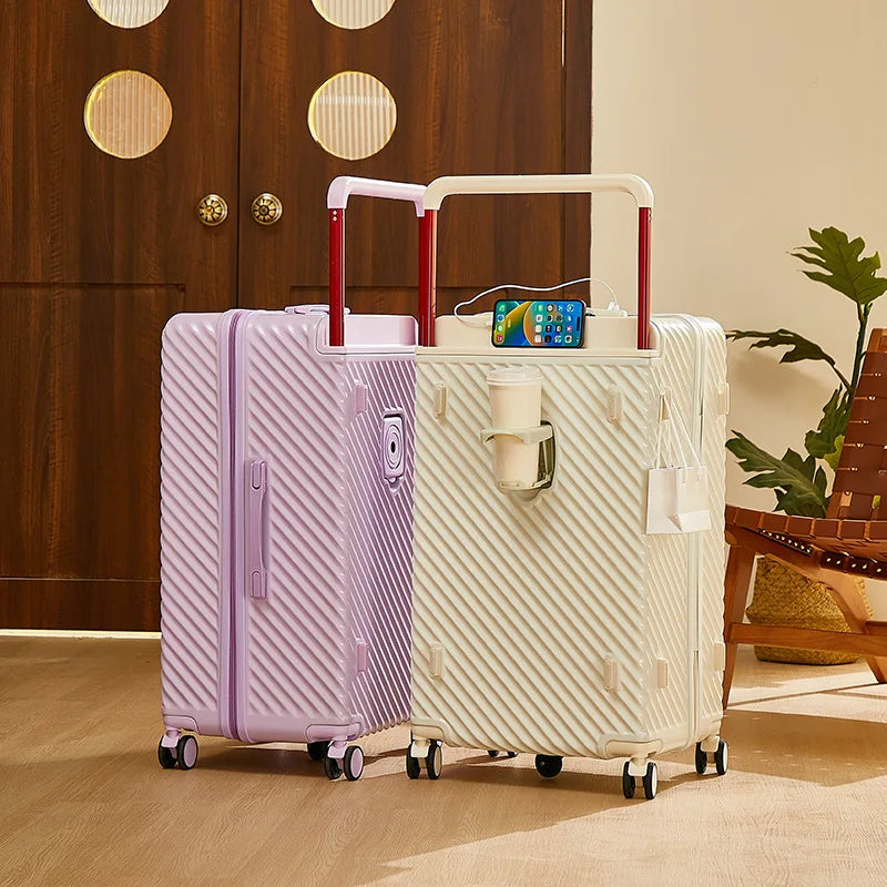 20/24/28/32 inch Wide Handle Travel Suitcase Carry-on Luggage Multifunctional Password Trolley Case With Wheels Rolling luggage