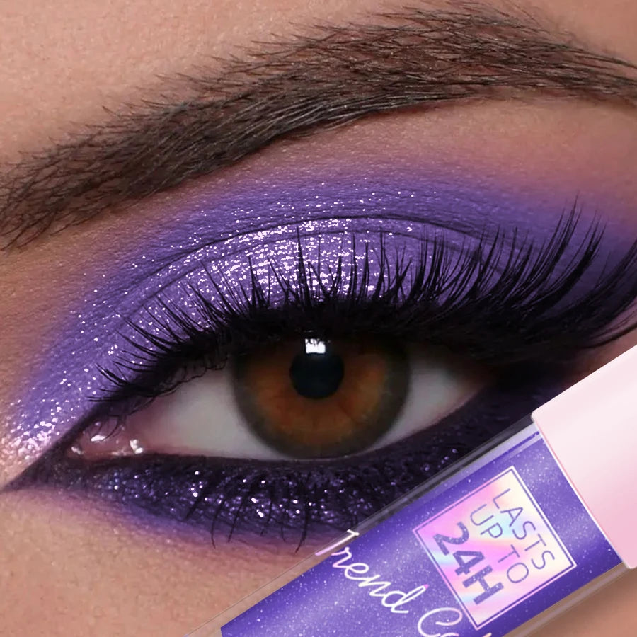 8 Color Metallic Waterproof Liquid 1PC Eyeshadow-High Shine Long-Lasting & Smudge-Proof Korean Makeup Gifts Glitter Eye Shadow