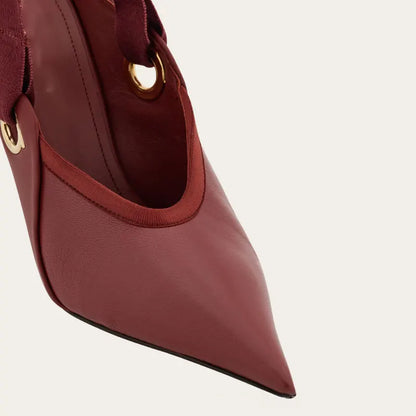 2025 Summer Women's Stiletto Ballet Sandals with Pointed Ankle Ribbons, Fashion Party Dance Shoes, Women's Large Fashion Sandals - Kimlud