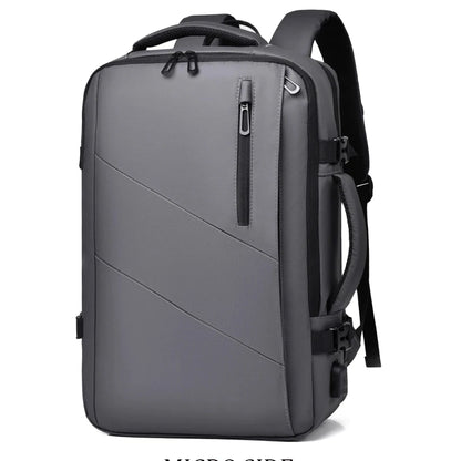 Mens Business Laptop Backpack Large Capacity Expandable Backpack Waterproof USB Travel backpacks men camping Mochaila