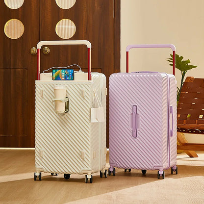 20/24/28/32 inch Wide Handle Travel Suitcase Carry-on Luggage Multifunctional Password Trolley Case With Wheels Rolling luggage