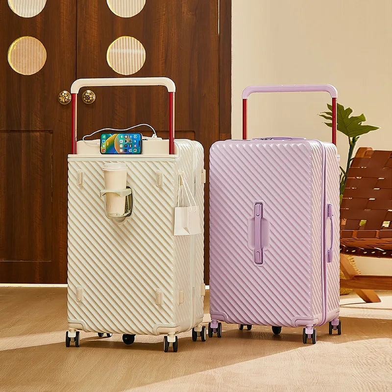 20/24/28/32 inch Wide Handle Travel Suitcase Carry-on Luggage Multifunctional Password Trolley Case With Wheels Rolling luggage