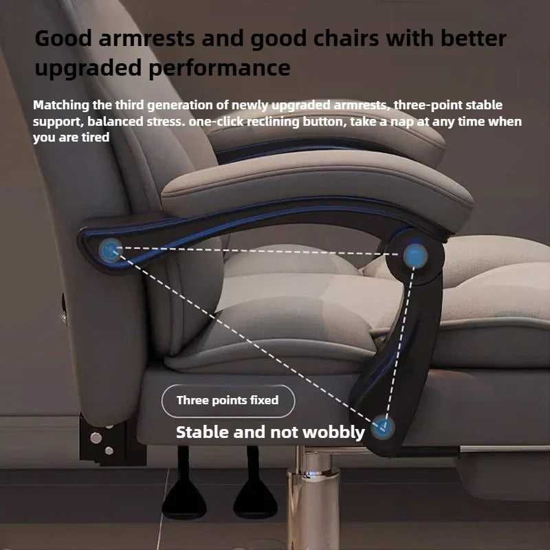 Computer Chair, E-sports Chair, Ergonomic Office Chair, Backrest Swivel Chairs, Boss Chairs, College Dormitory Desk and...