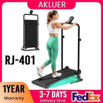Non-Electric Treadmill with Dual Flywheel & Fixed Incline - Motorless Treadmill with LCD Monitor,Non-Slip Belt,for Home/Gym Use - Kimlud