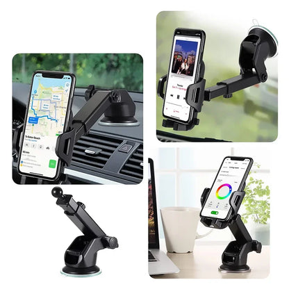 Car Phone Holder 360° Windshield Mobile Cell Support Smartphone Universal Mount Stand For iPhone 12 11 7 8 Samsung Huawei