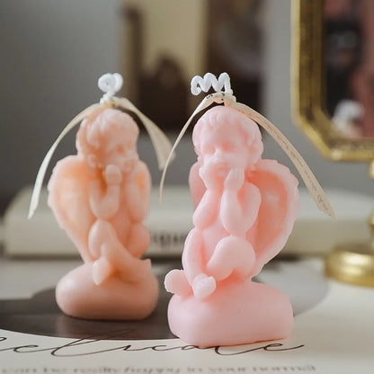 Kawaii Angel Candles Soy Wax Home Decoration Wedding Gifts Romantic Dinner Candles for Party