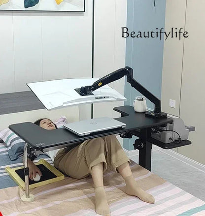 Computer desk bed notebook desktop computer desk bedside table lifting table lazy table cockpit suspension bracket - Kimlud