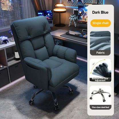 Ergonomic Computer Chair Home Office Recliner Sofa Boy Comfortable Sedentary Gaming Chair with Retractable Footrest For Relaxing - Kimlud