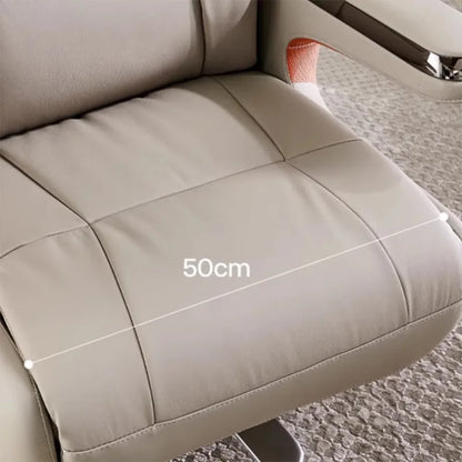 Contemporary Executive Recliner Chair Luxury Black Synthetic Leather Office Furniture Massage Feature for Boss Office Workers - Kimlud