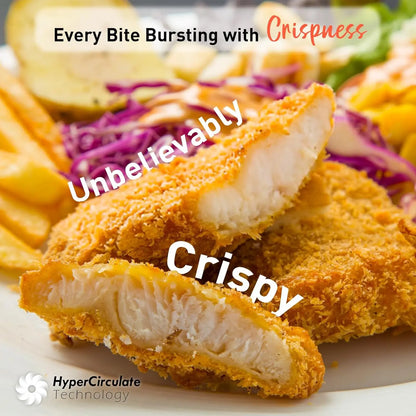 6.5 QT Air Fryer with Visible Window, LED Display, 400℉ Temp Control, Shake Reminder & Pre-heat Indicator