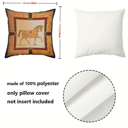 Stylish Horse Patterned Cushion Covers For Home Decor Polyester pillowcase, sofa decorative cushion cov Headboard Pillow...