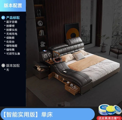 multifunctional queen size Double bed Massage smart Double bed cosy smart frames headboard slaapkamer meubels bedroom furniture