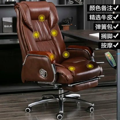 Retro Executive Leather Chair Armchairs Editor Choises Fashion Aluminium Office Chair Working Relax Silla Escritorio |...