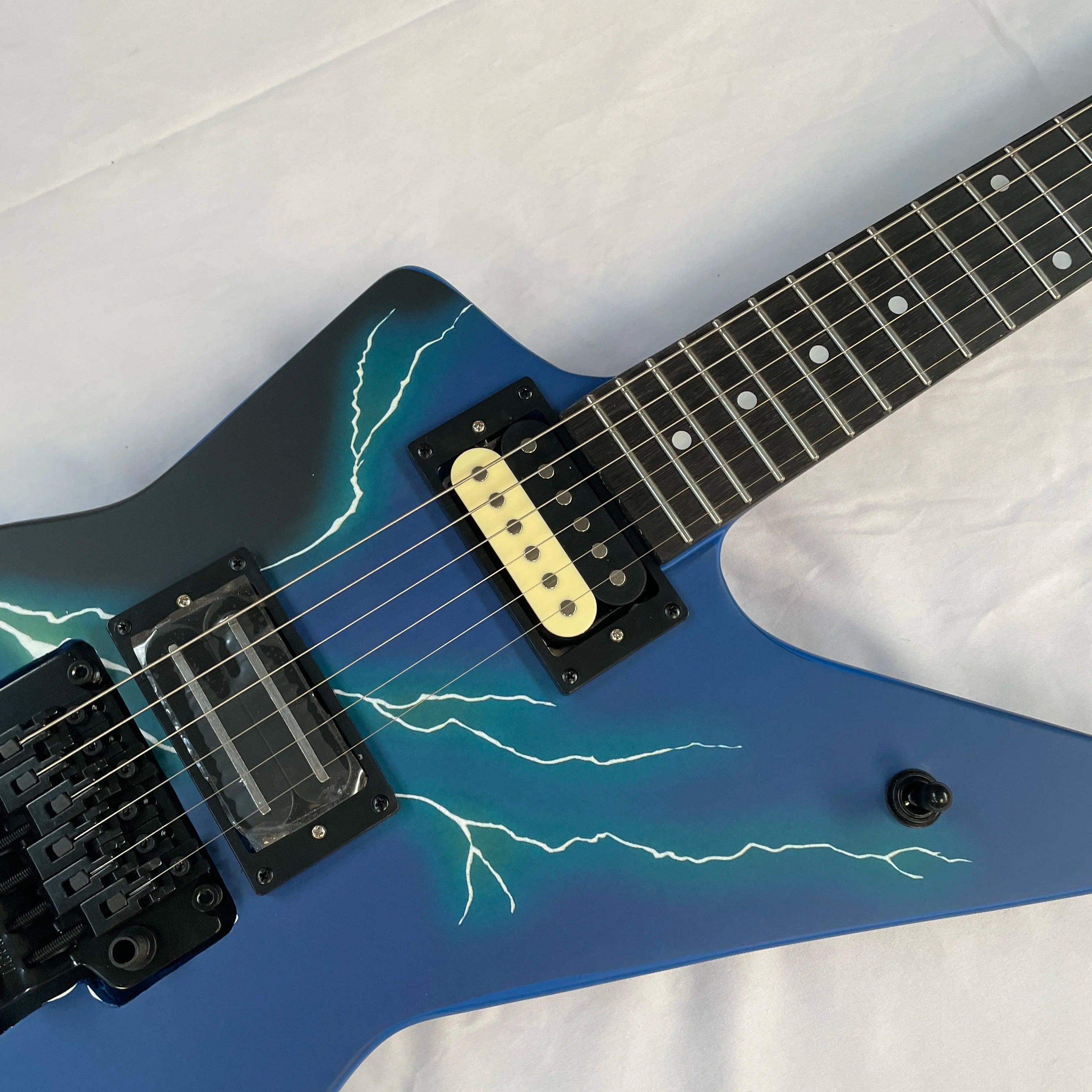 DEEP Blue lighting Guitar Custom Electric Guitar dimebag Fast Free Ship In Stock | Kimlud Luxury Lamp