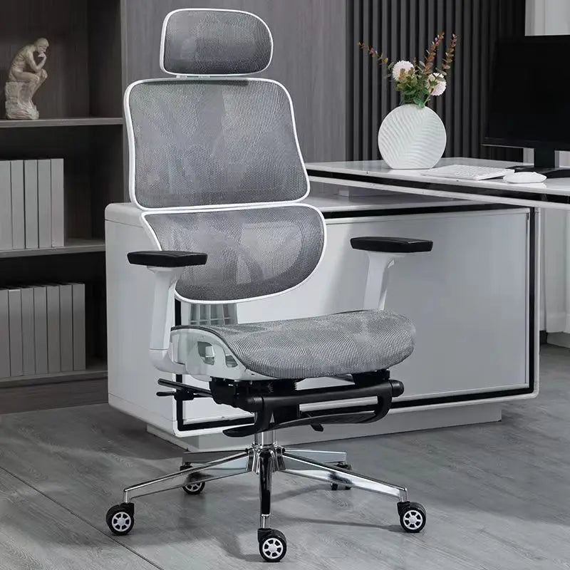 Ergonomic Office Chair High Back Mesh Swivel Adjustable Lumbar Support Headrest Recliner Computer Desk Chair Comfort Home Dorm