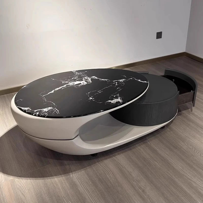 Italian Luxury Coffee Table Decoration Modern Clear Minimalist Coffee Table Unique Aesthetic Mesa Auxiliar Postmodern Furniture - Kimlud