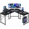 -Factory Furniture Wholesale Customization Large Cheap L-Shaped Simple Computer Desk With Shelf For Office Home | Kimlud...
