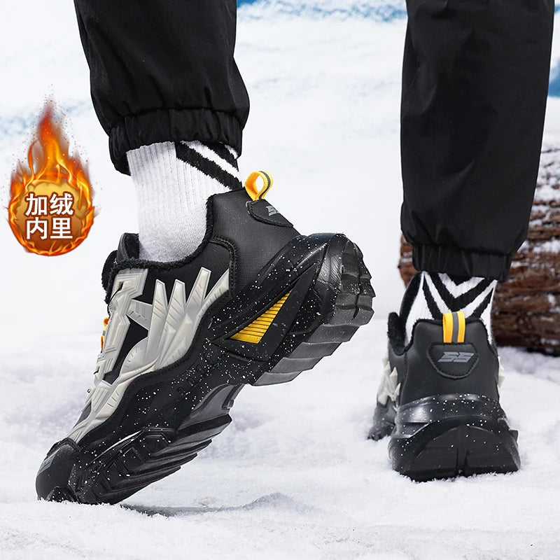 men boots 2025 New Winter Slippers Warm Men Shoes Waterproof Non-Slip Plush Sneakers Male tenis shoes Boots Men Sneakers Winter - Kimlud
