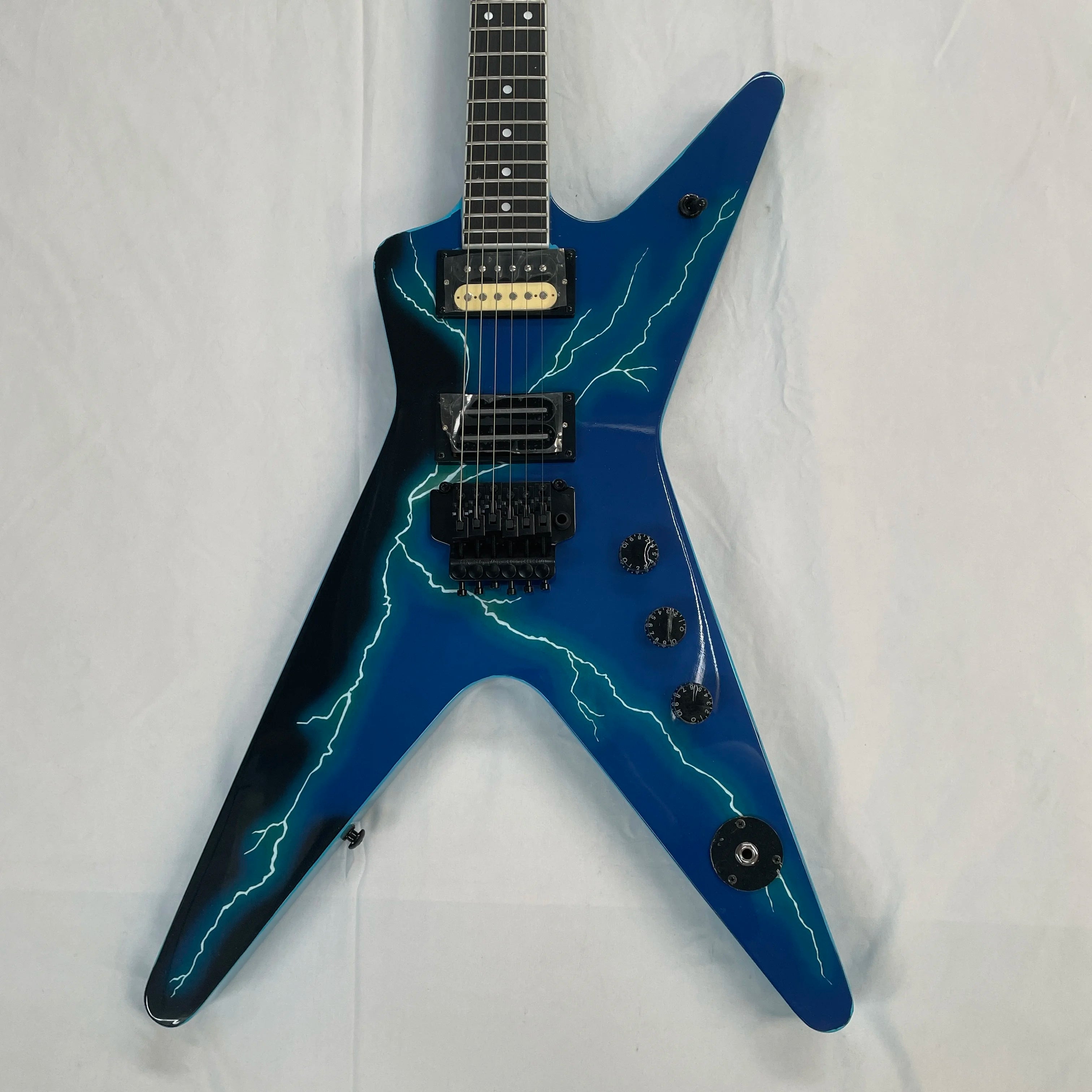 DEEP Blue lighting Guitar Custom Electric Guitar dimebag Fast Free Ship In Stock | Kimlud Luxury Lamp