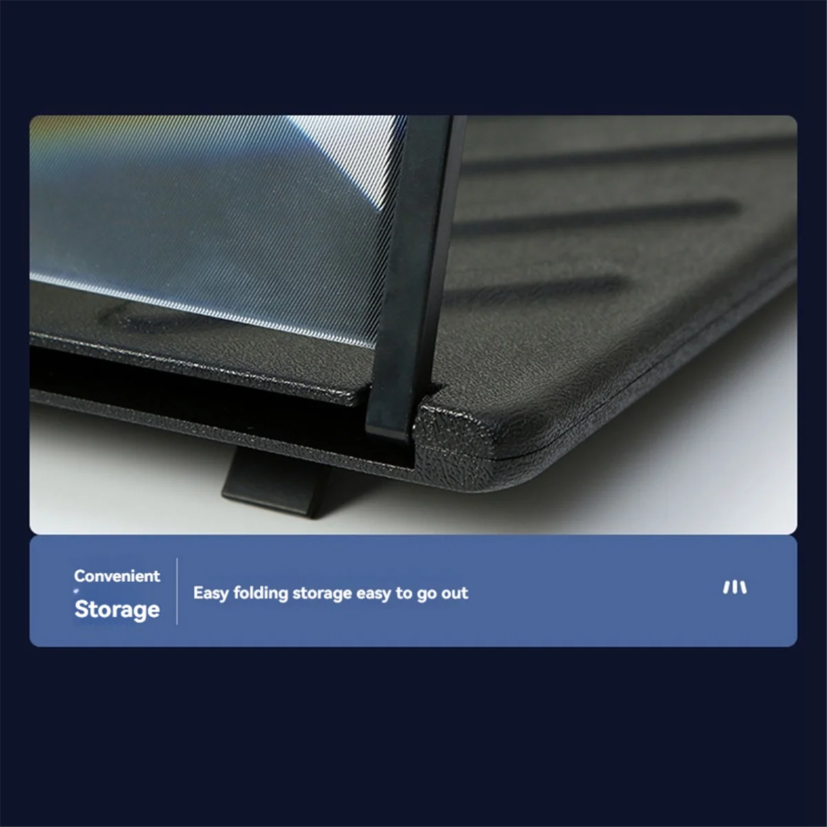 【ABUP】20 Inch Screen Magnifier 3D HD Phone Magnification Projector Screen Magnification Compatible with All Smartphones,Black