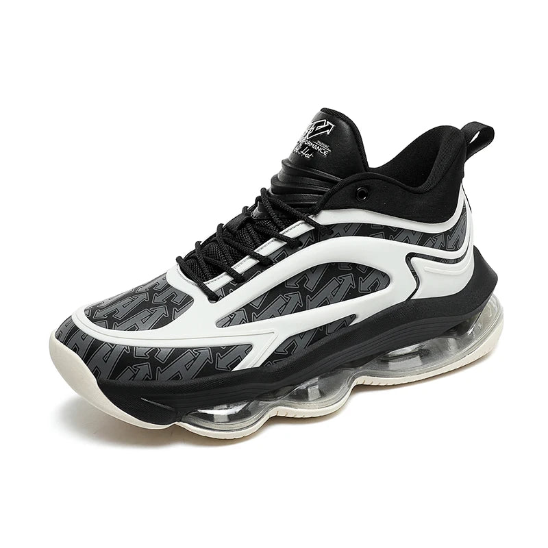 Chunky Sneakers Plus Size 45 Mens Designer Air Cushioned Basketball Shoes Fashion Casual Leather Height Increased Platform Shoes