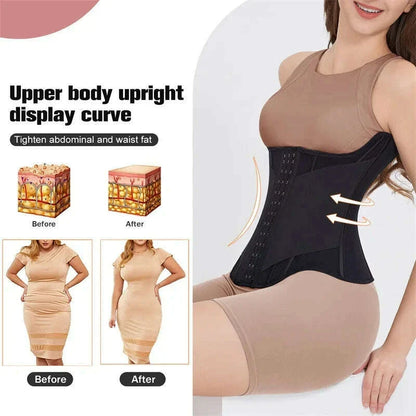 MiiOW U-shaped Waist Trainer Corset Women Shapers Breast Lifted Waist Trainer Steel Bone Slimming Breathable Women's Shapewear