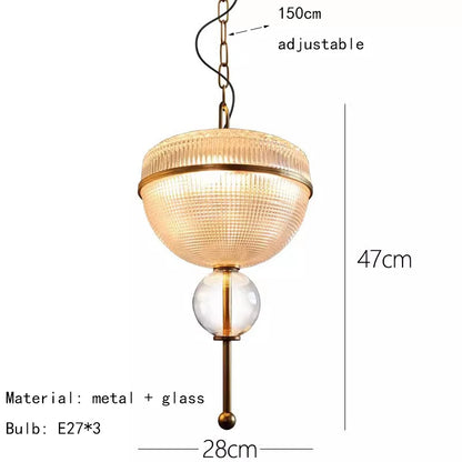 Champagne Glass Pendant Light Creative Hanging Lamp 3000K Gold Metal For Hotel Parlor Dining Room Bedroom - Kimlud