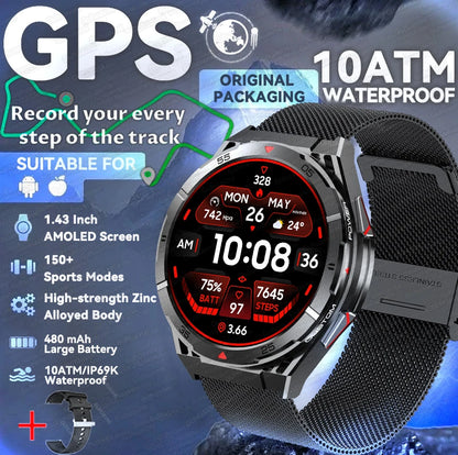 2025 New for HUAWEI Original Premium GPS SmartWatch Ultra HD AMOLED Display Built-in GPS BT Call 10ATM Waterproof Smart Bracelet