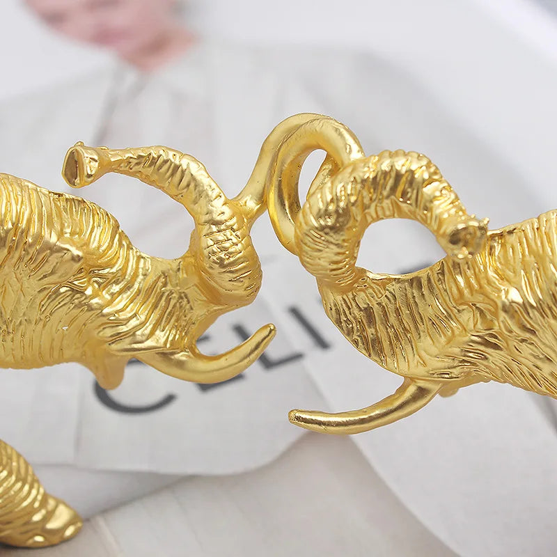 Fashion Real Leather Belts for Women Luxury Designer Female Waist Elastic Corset Belt Gold Heavy Elephant Metal Buckle