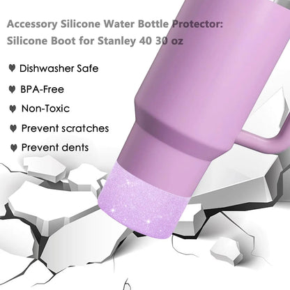 8pcs Cup Accessories Set 30oz 40oz tumbler Straw Topper Cover, Boot, Spill Proof Stoppers, Handle Charms Sticker for Stanley Cup