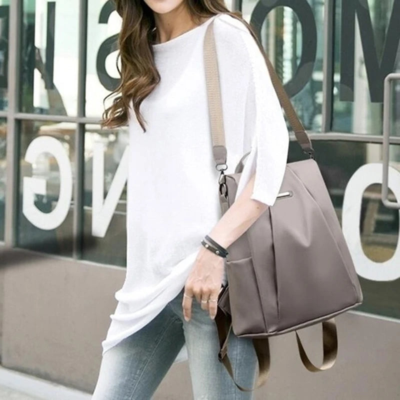 Waterproof Oxford Women Backpack Fashion Anti-Theft School Bagpack Luxury Designer Female Large Capacity Travel Shoulder Handbag