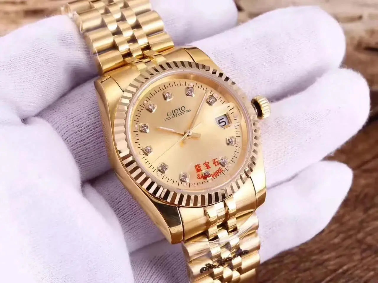 Luxury New Men Watch Automatic Mechanical Watches Stainless Steel Bracelet Silver Gold Black Diamonds Dial for Datejusts Style - Kimlud