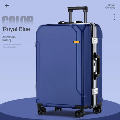 20/24/28 inches Suitcase Luggage Aluminum Frame Trolley Case Universal Wheel Boarding Suitcases New Password Lock Business Trip