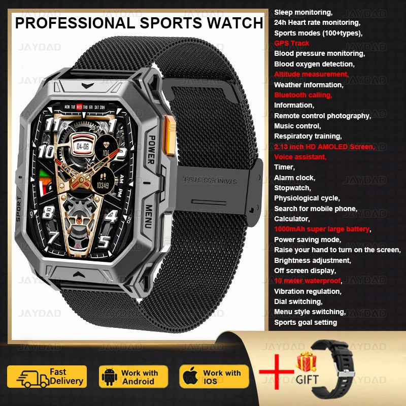 2025 New For Huawei Original Premium GPS Smart Watch Men Ultra HD Screen 1000MAH Battery BT Call 10ATM Waterproof Smart Bracelet