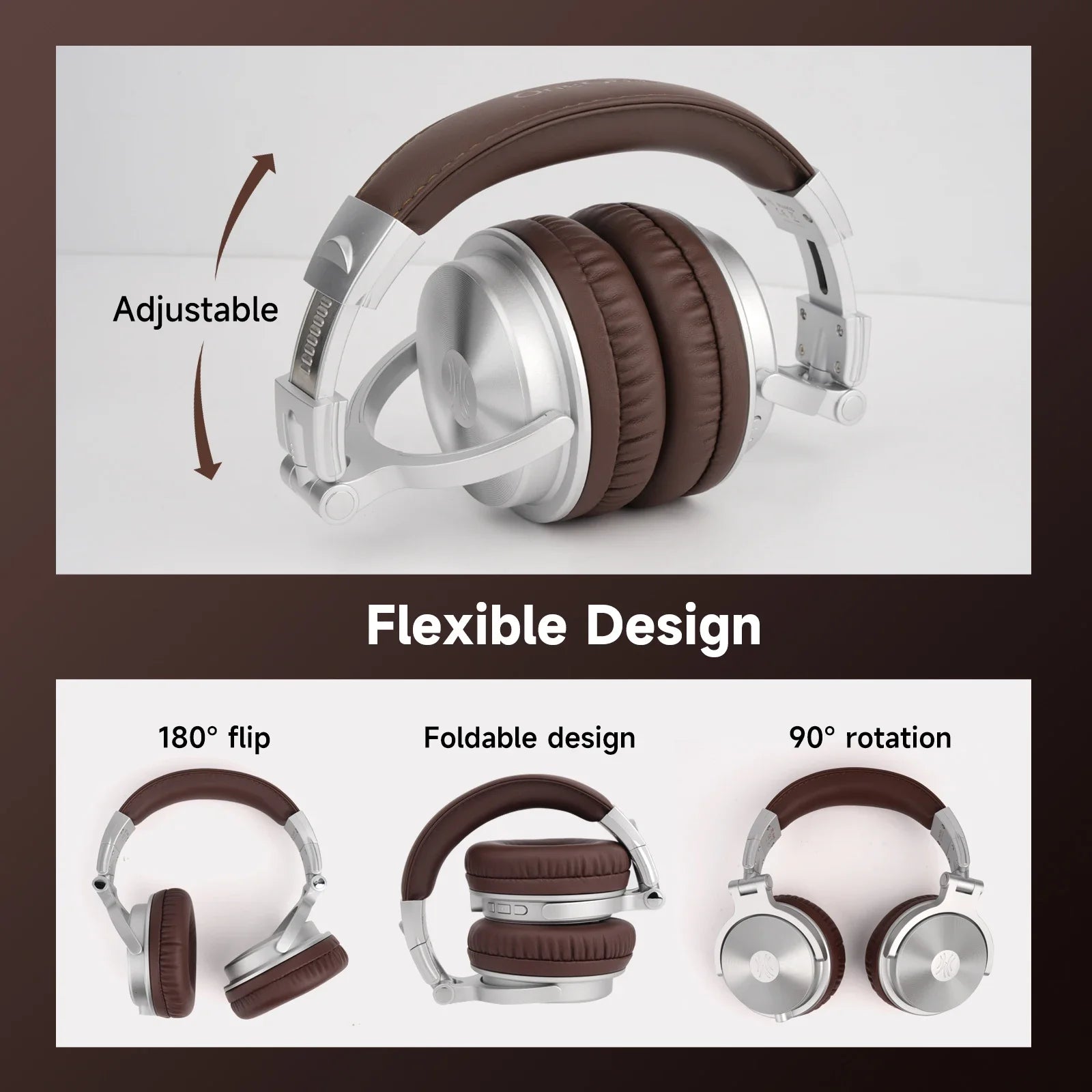 Oneodio Upgrade Pro C Wireless Bluetooth 5.2 Headphones Over Ear Type C Sport Bluetooth Headset With Mic Hi-Res Audio 110Hrs