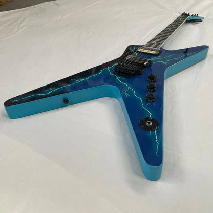 DEEP Blue lighting Guitar Custom Electric Guitar dimebag Fast Free Ship In Stock | Kimlud Luxury Lamp