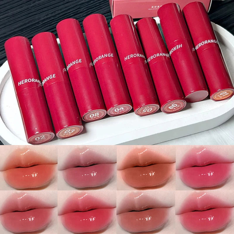 HERORANGE Lip Gloss High Shine - Long Lasting, Non Transfer, Mirror Finish, Velvety Moisturizing Lip Stain for Natural Look, Veg