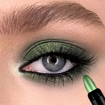 10pcs Pearlescent Eyeshadow Sticks High Pigmented Eyeshadow Pencil Glitter Waterproof Long-Lasting Eye Makeup Non-Smudged
