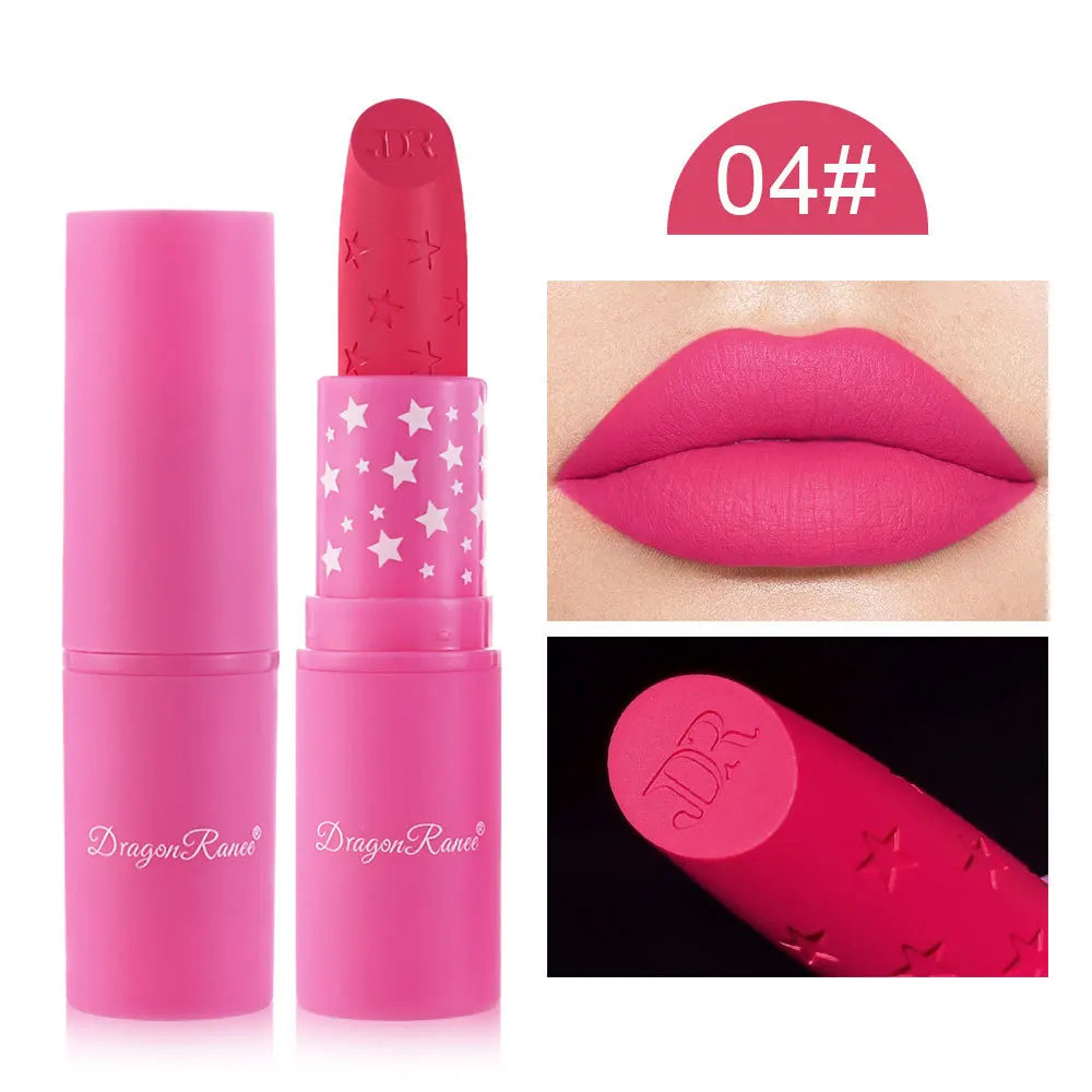 9 Colors Waterproof Rose Red Velvet Matte Lipstick Moisturizing Long Lasting Stars Not Easy To Fade Nude Lip Tint Black...